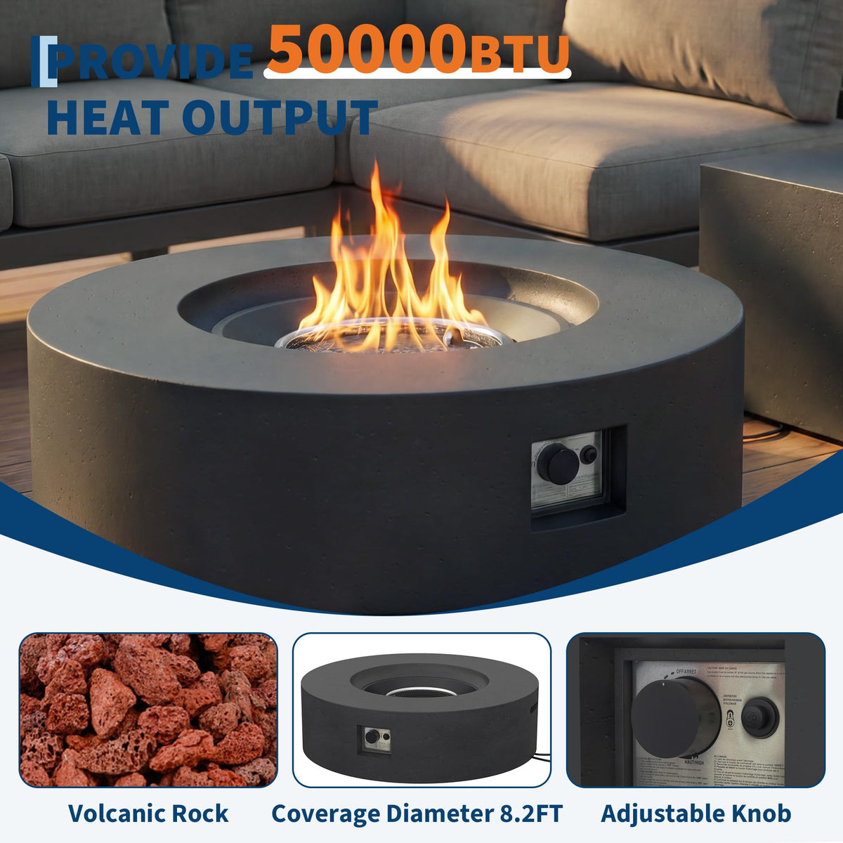 48 Inch Outdoor Fire Pit Fire Table