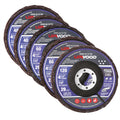 UPWOOD 5-Pack Ceramic Flap Discs, 4.5-Inch T29 Mixed Grit