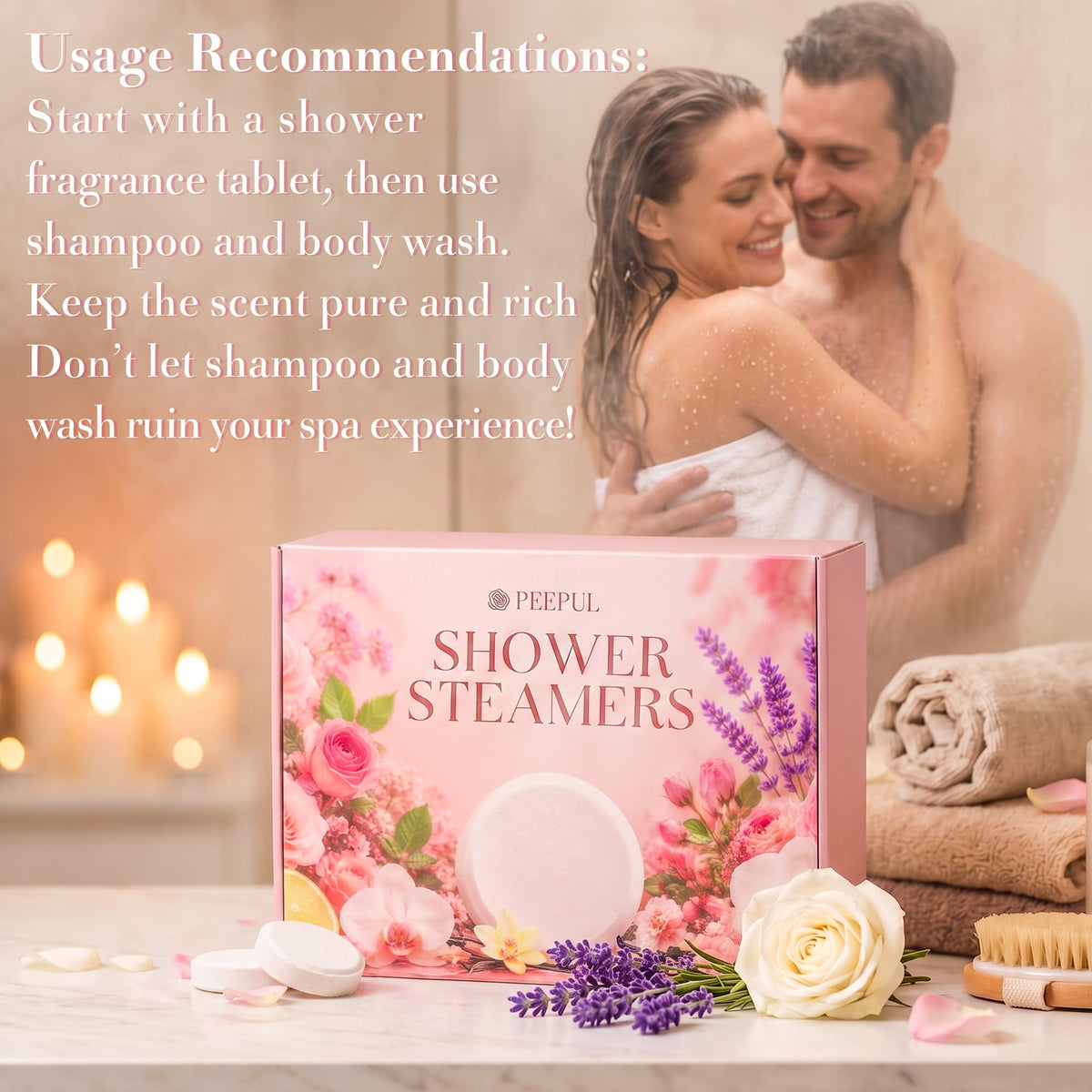 Shower Steamers Aromatherapy Birthday Gifts for Women - 40 Pack