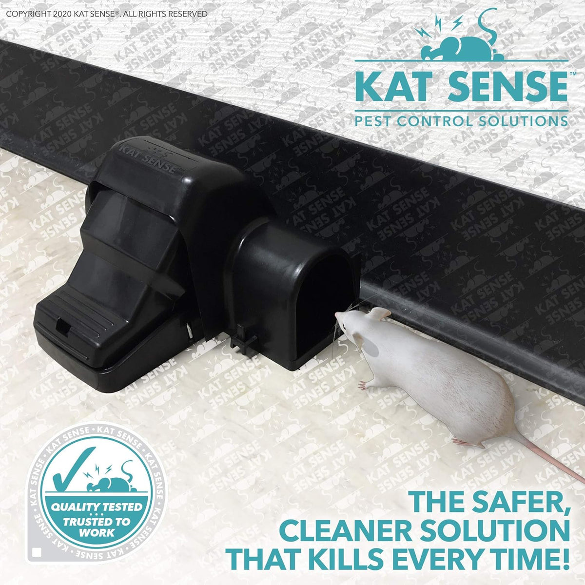 Covered Rat Trap & Chipmunk Trap, Prevents Accidental Triggering with Tunnel Design, Quick Action Pest Control