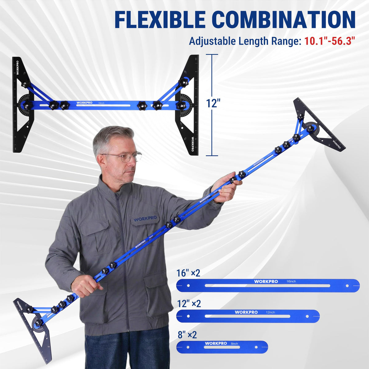 Stair Tread Template Tool, Aluminum Alloy Stair Tread Jig