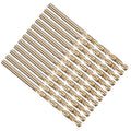 PATIKIL #26 Drill Bit Micro M2 High-Speed Steel 135° Gold Finish 12Pcs