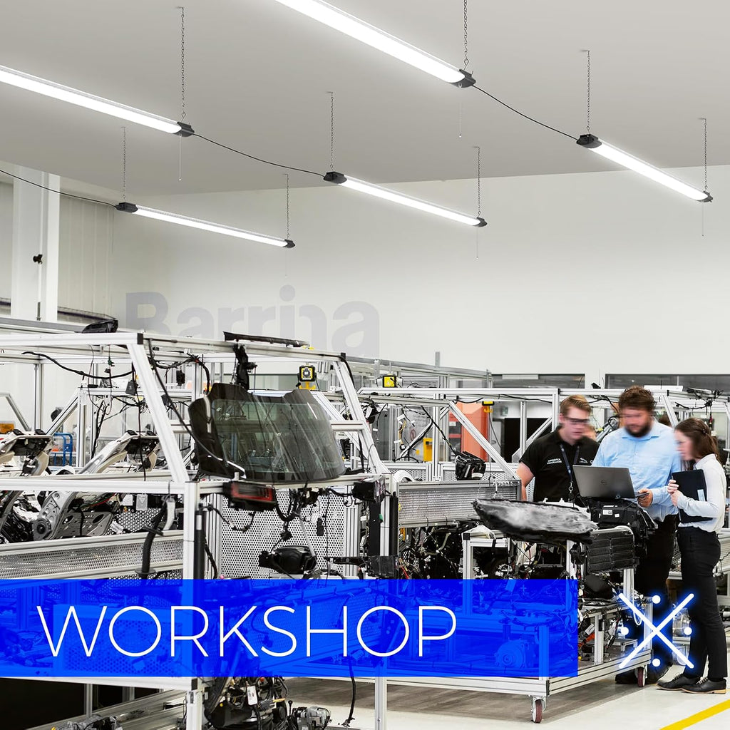 Barrina BS84 LED Shop Lights 4FT for Workshop, 84W 10000LM 5000K, 4 Packs