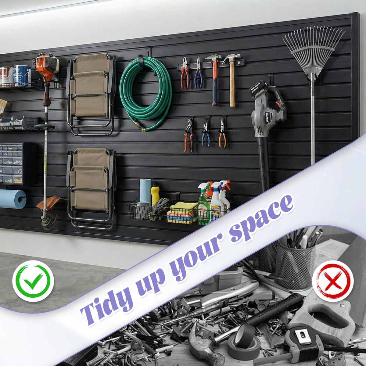 PVC Slatwall Panel 4x8 FT,PVC Garage Wall Organizer System