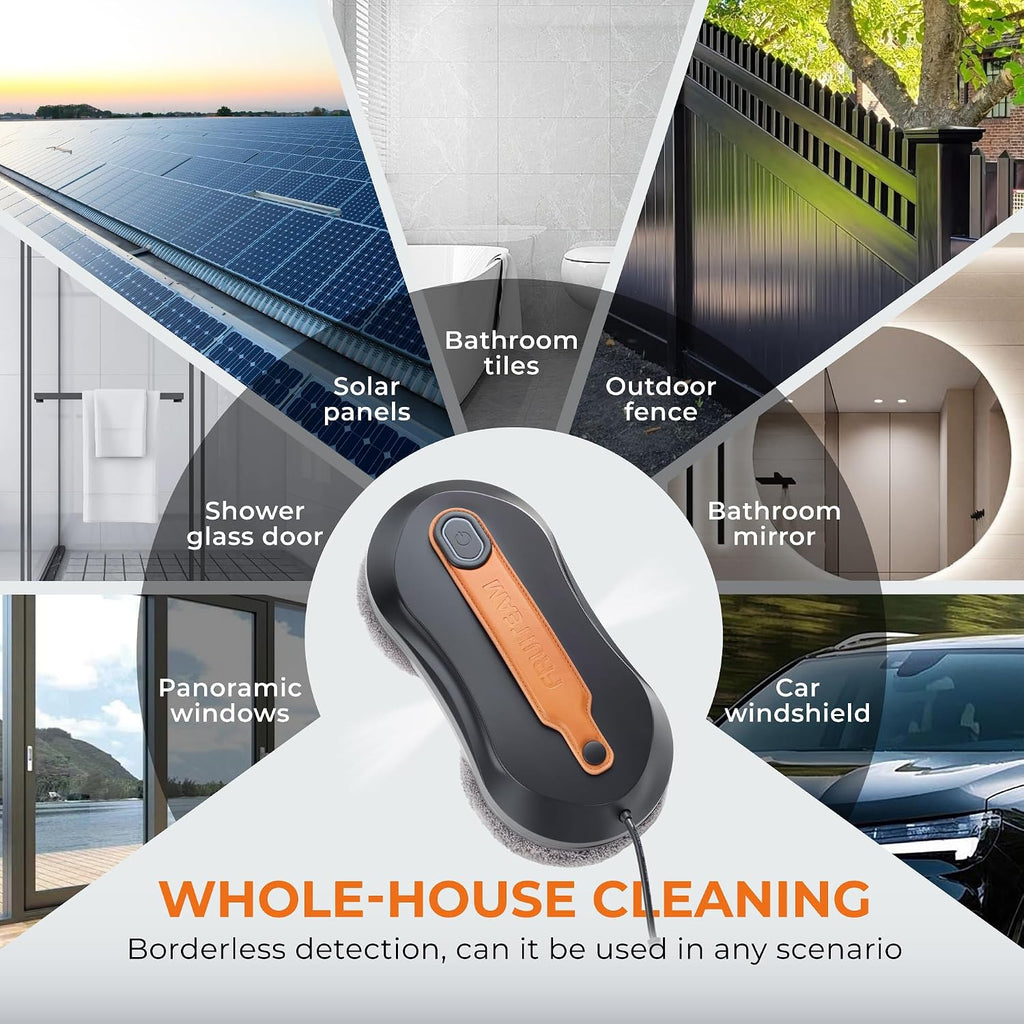 Automatic Window Cleaner Robot with Dual Direction Auto-Spray