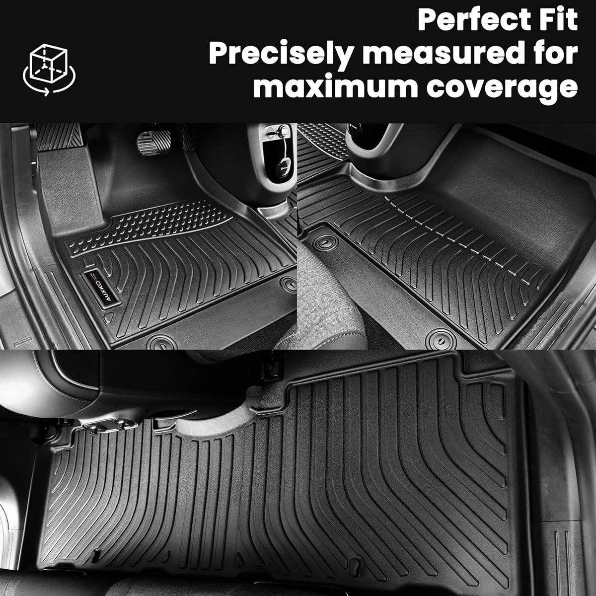 All Weather Floor Mats Upper Cargo Mat Fit for Honda CR-V 2023 2024 2025 2026(Include Hybrid) TPE Rubber Liners CRV