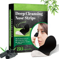 Pore Strips,Natural Charcoal Deep Cleansing Pore Strips ，Nose Strips for Blackheads，Black Heads Removal for Nose