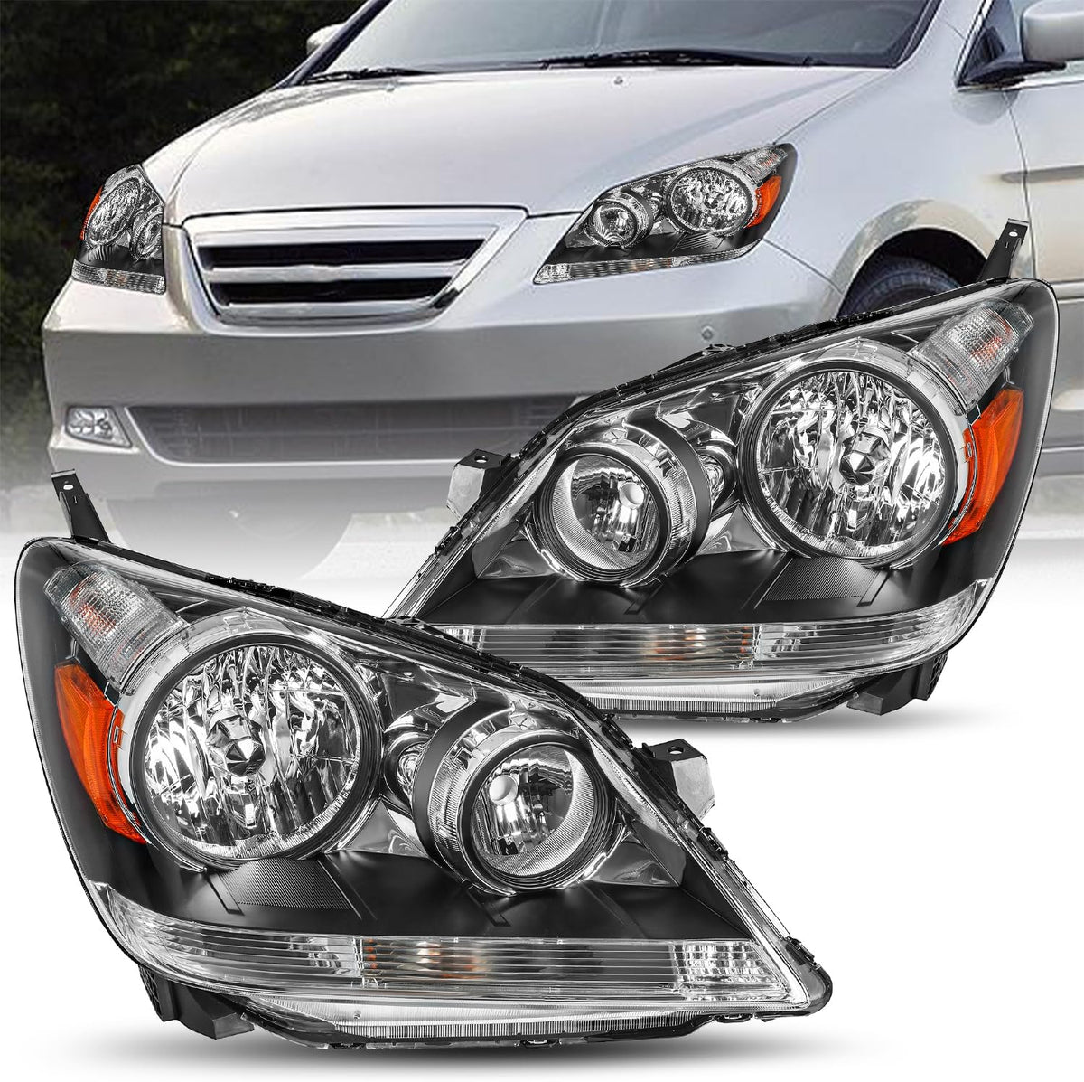 JSBOYAT Headlights for 2005-2010 Honda Odyssey OE Style