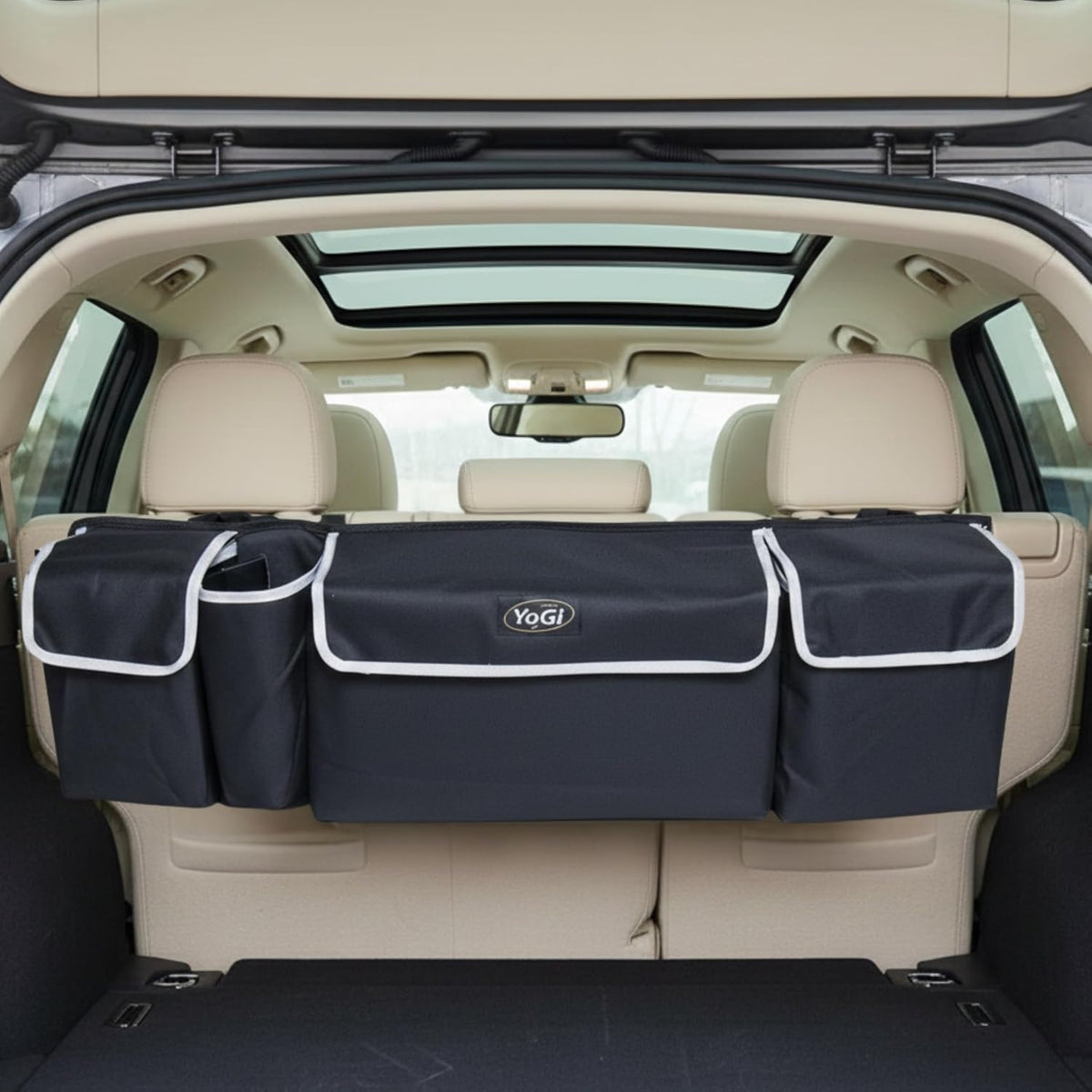 Trunk Organizer for Suv | Hanging Trunk Organizer, Cars Trunk Organizers | Waterproof, 4 Pocket Backseat Storage