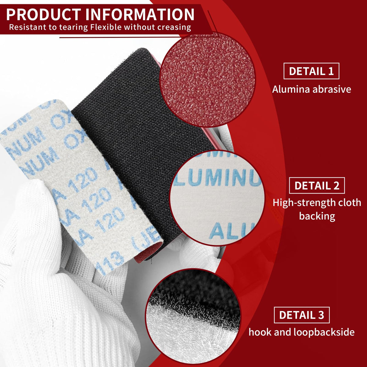 55 Pcs 1/4 Sheet Sandpaper,4-1/2 x 5-1/2 Inch 40 60 80 120 180 240 Grit