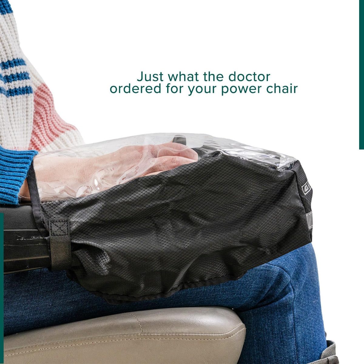 AlveyTech Joystick Control Rain Cover for Power Chair and Wheelchair - Controller Waterproof Protector, Accessories, Covers, and Parts for Electric Mobility Wheel Chairs