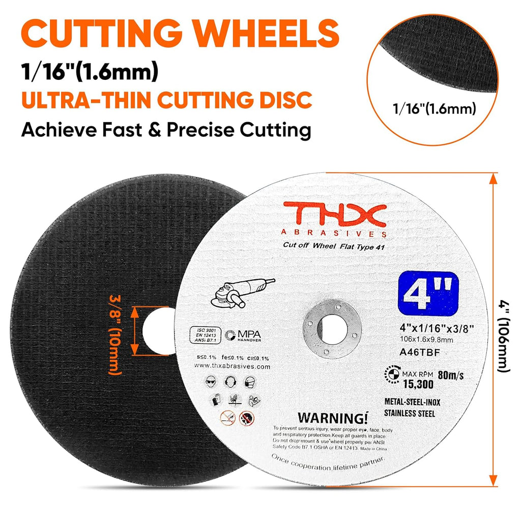 THX 4 Inch Cut Off Wheel,Long-Lasting Thin Cutting Wheel,30 Pack