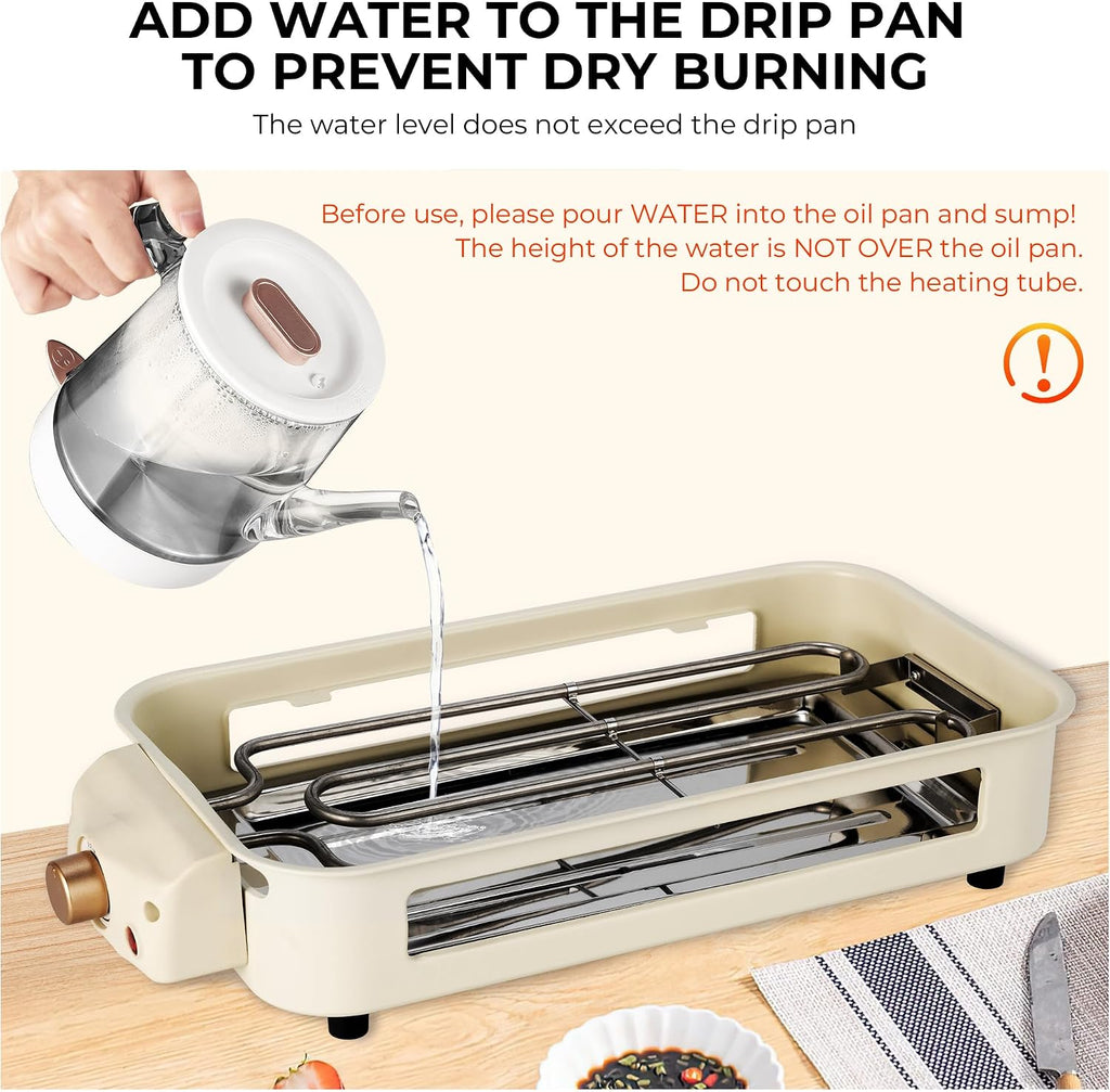 Electric Indoor Grill,2 in 1 Indoor Grills for Kitchen