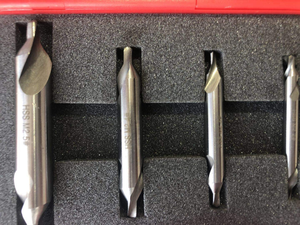 5PC M2HSS Combined Center Drills Countersinks