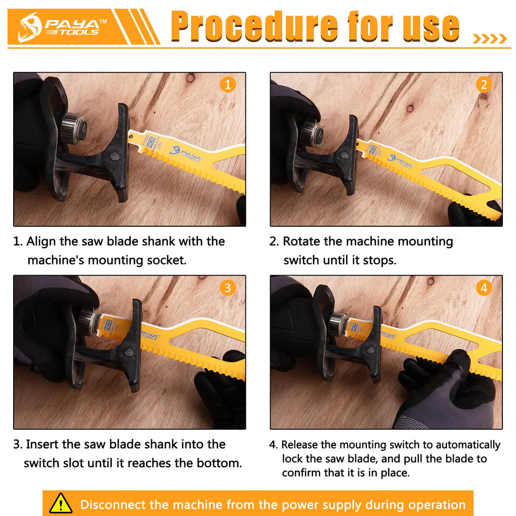 PAYA TOOLS 2-Pack 16''(400mm) PRO Fibre Insulation Reciprocating Saw Blade