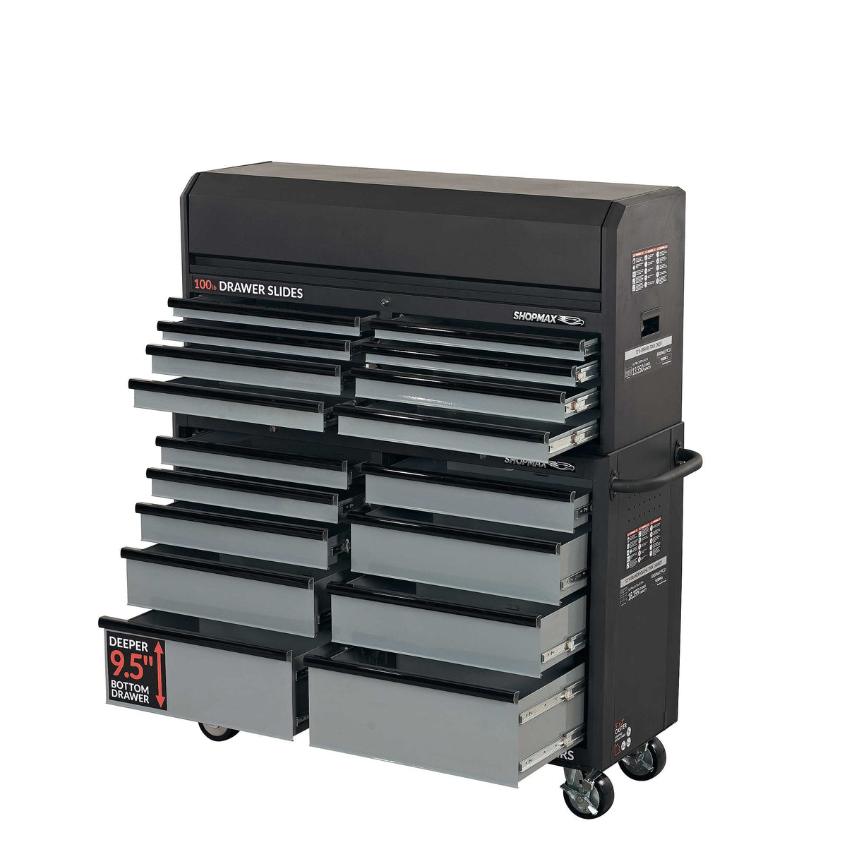 52 in. 17-Drawer Tool Chest and Rolling Cabinet Combo