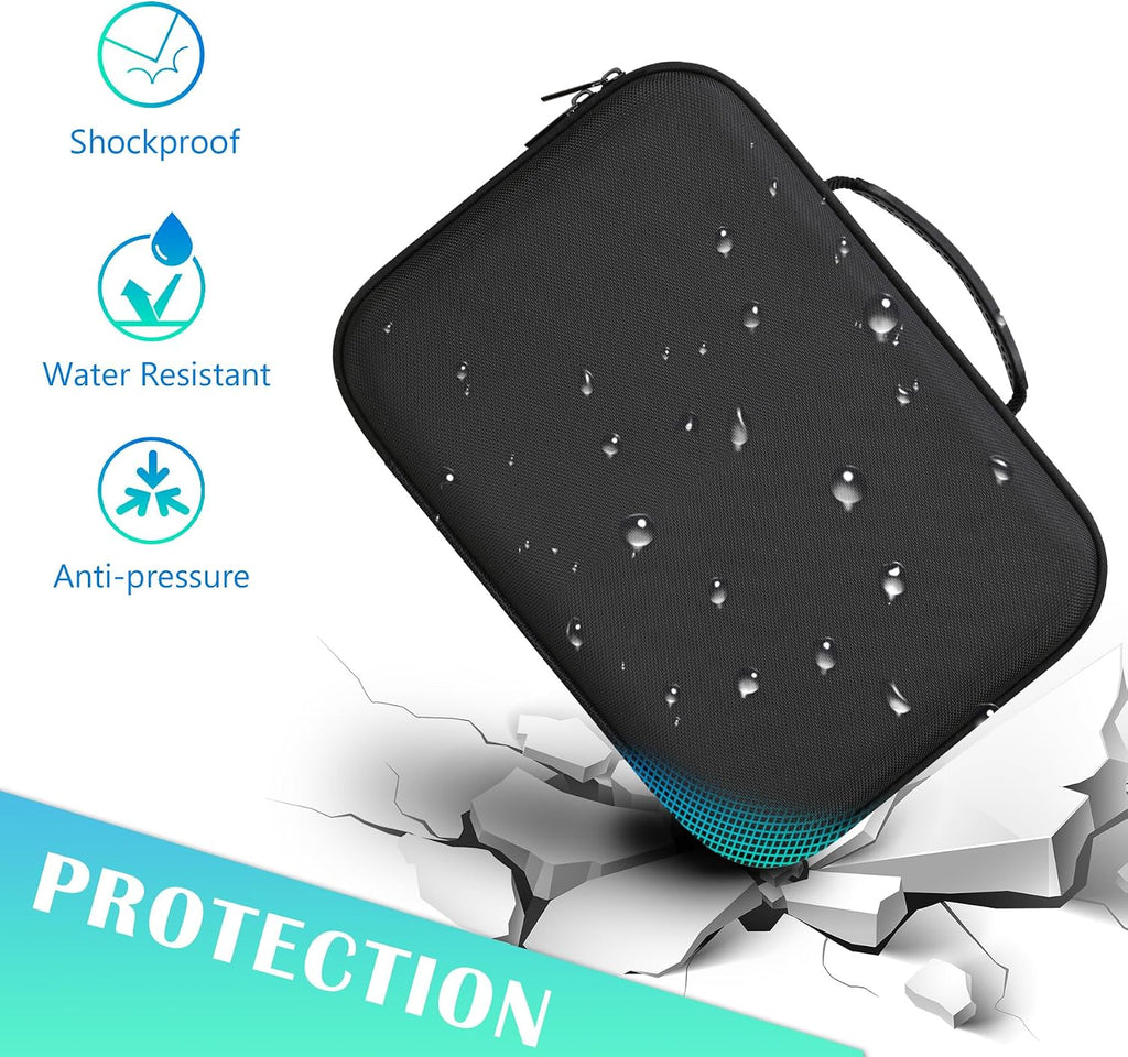 BOVKE Hard Case for Smart Digital Nebulizer for Breathing Problems, Black