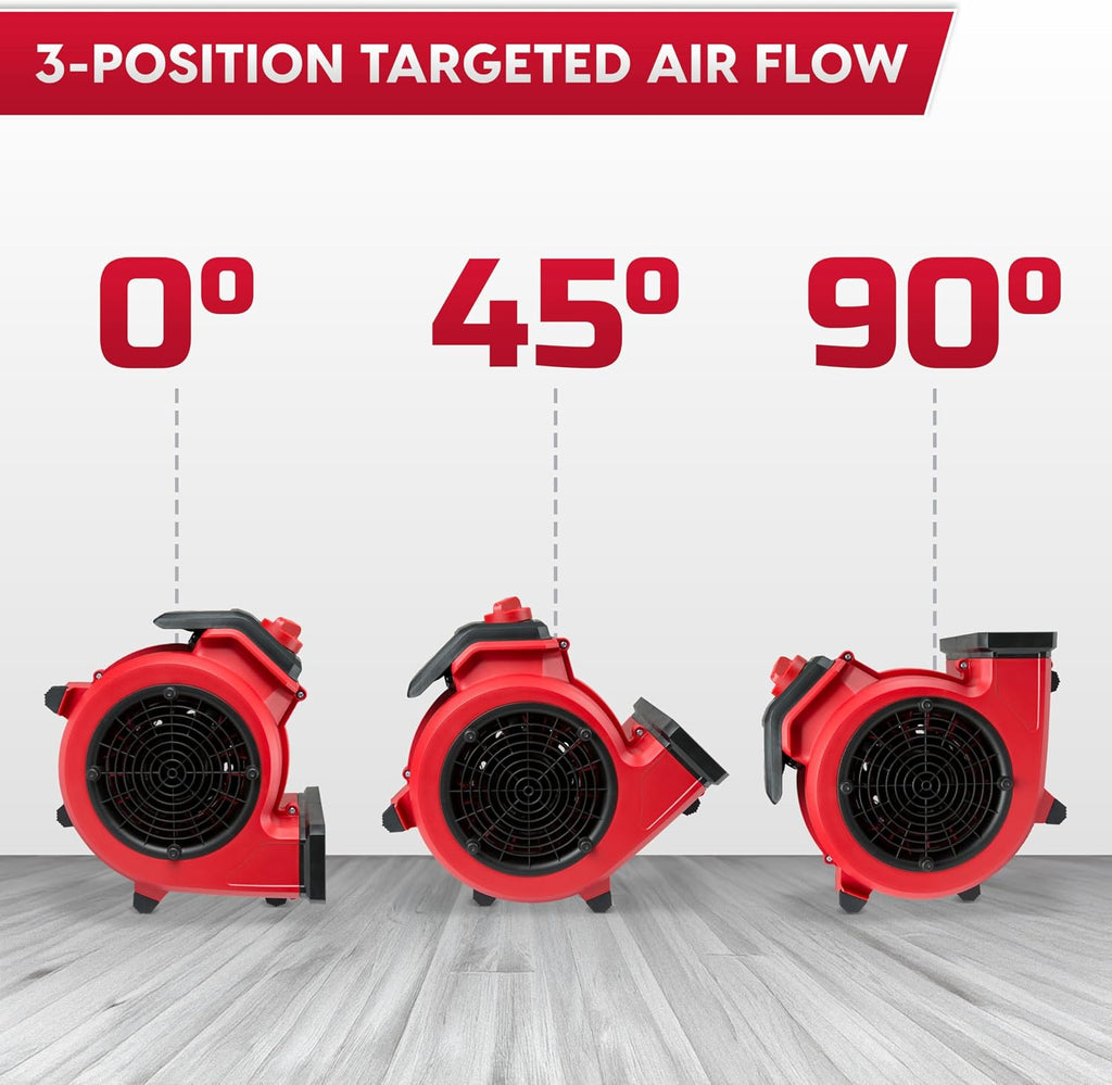 AM201 1101 Air Mover and Fitness Fan 550 CFM Drying and Cooling