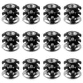 12pcs 1/4-20 Threads Metal Threaded Star Type Inserts for 1" OD Tubing