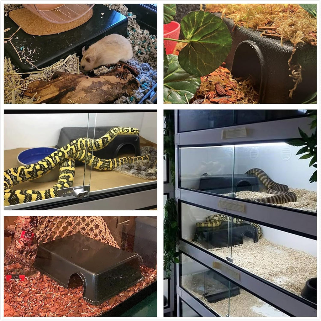 Snake Hide Reptile Hide for Snake Lizard Gecko and Baby Ball Python Use10.23"x7.48"x2.75" (M) Durable and Easy to