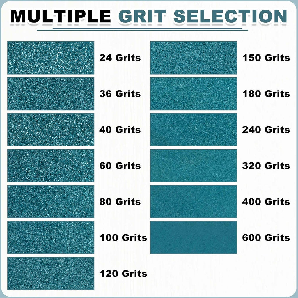 HARFINGTON 2 x 48 Inch Sanding Belts, 6 Pcs 36 Grit Zirconia Abrasive Belt Sander File Belt for Woodworking, Metal Polishing, Knife Sharpener