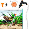 132GPH Manual Aquarium Gravel Cleaner, Fish Tank Siphon Vacuum Cleaner with Adjustable Water Flow for Cleaning Dirt