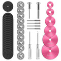 44 Pcs Pink Cutting Wheel Set Compatible with Plastic for Rotary Tool