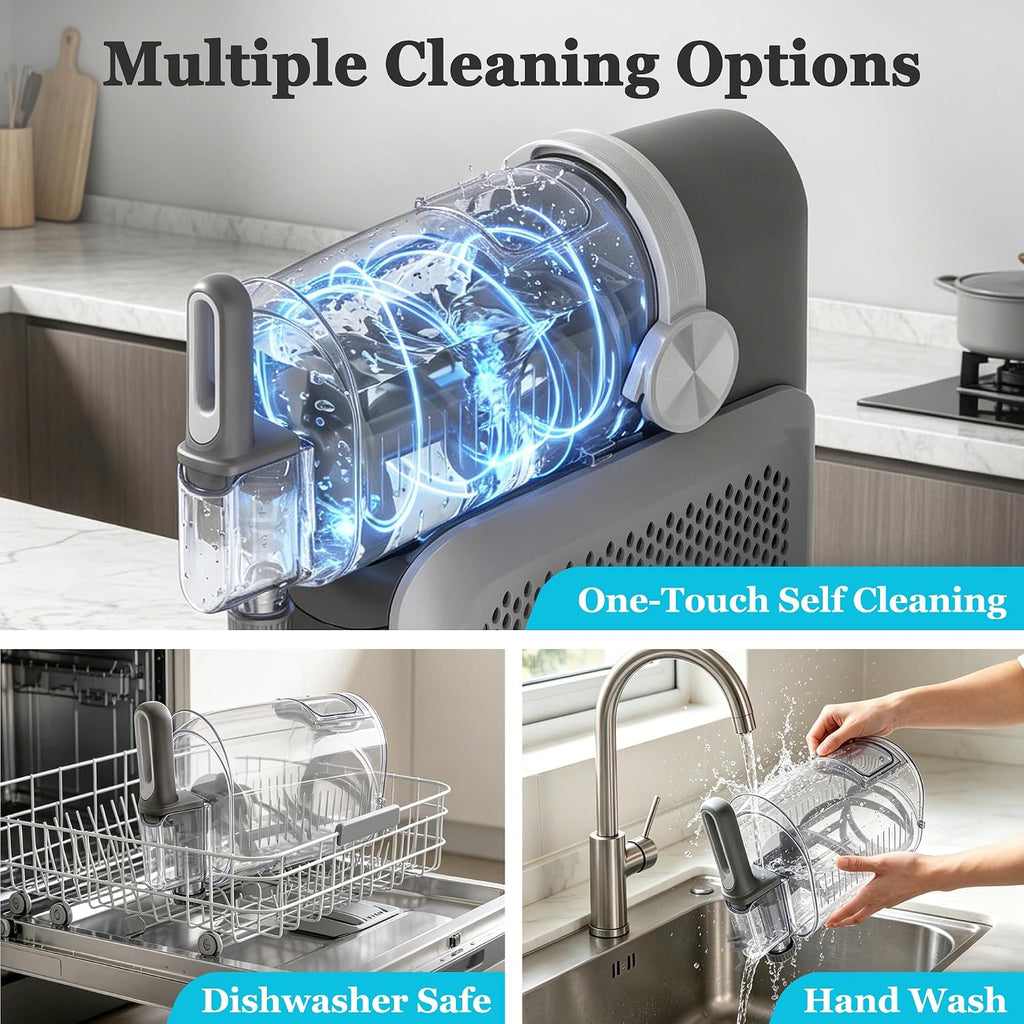 Slushie Machine & Soft Serve Ice Cream Maker for Home, 2.6L/88oz