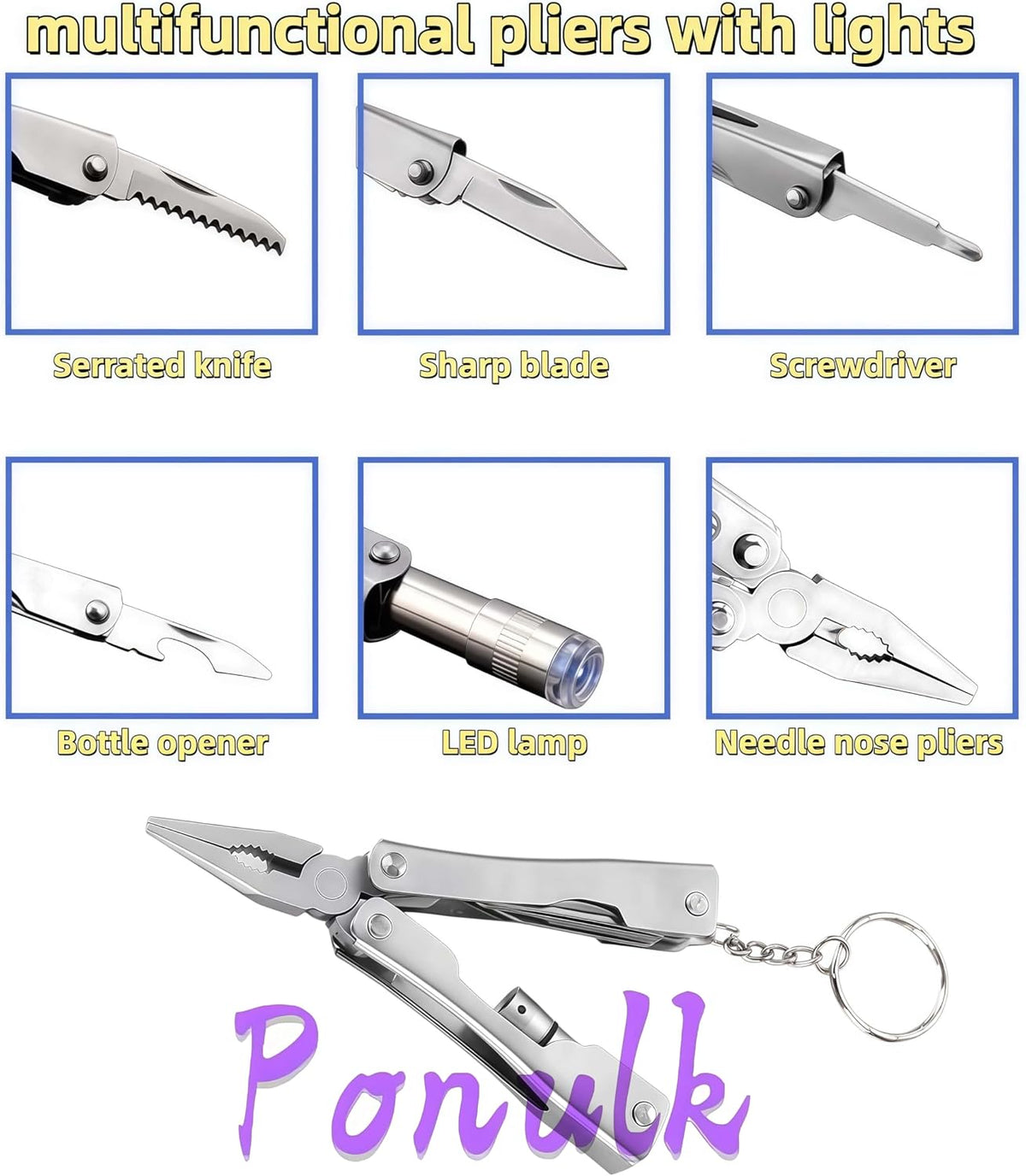 DIY Survival Tools Kit, Emergency Outdoor Gear for Camping Hiking | Multi-function portable survival kit, emergency