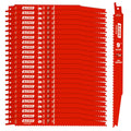 25 Pack 9 Inch 4/6 TPI Reciprocating Saw Blades for Wood and Nail-Embedded Wood Cutting, Bi-Metal Sawzall Blades for Cutting Nail and PVC Pallets etc, for Diablo Sawzall Blades DS0912BW25