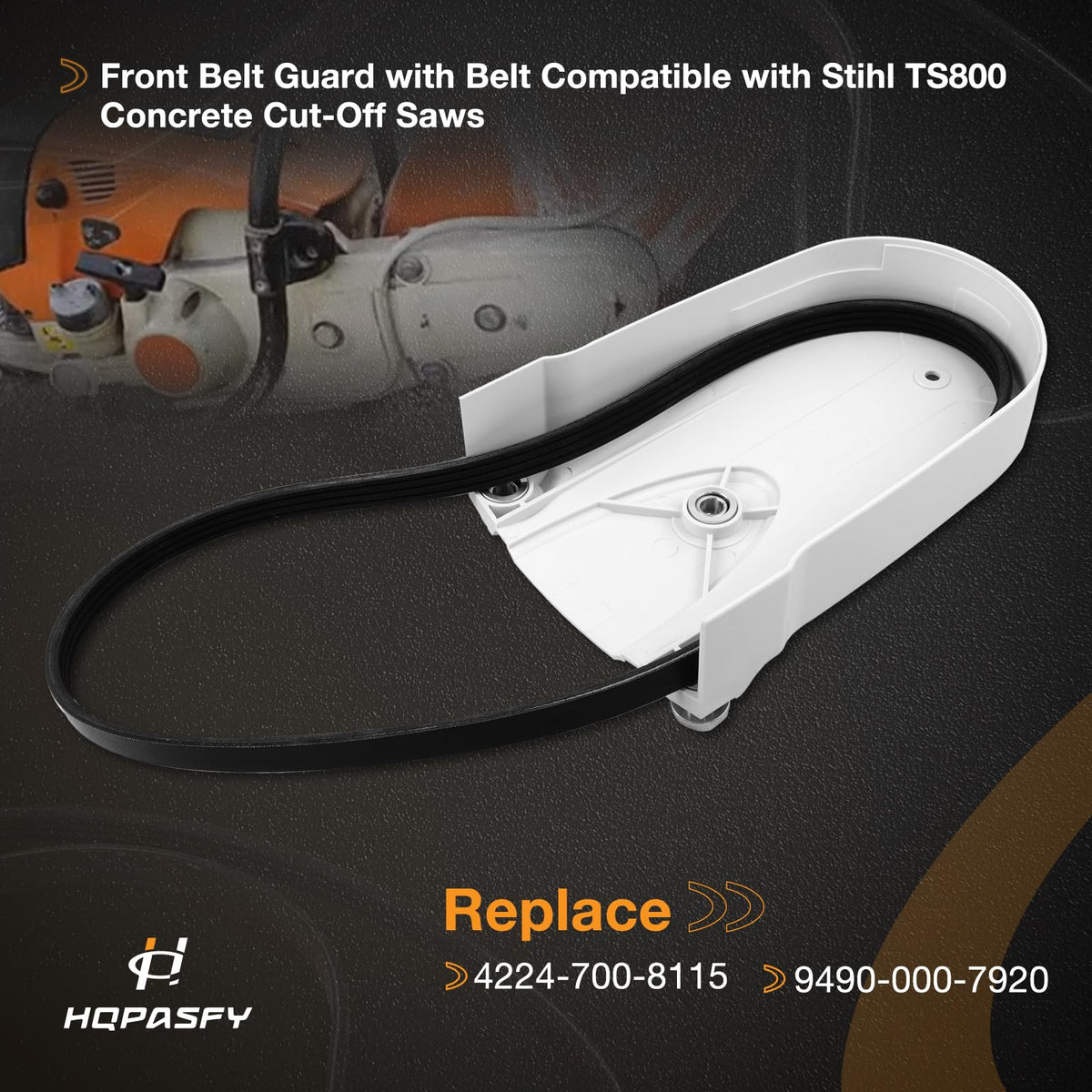 4224-700-8115 Front Belt Guard with Belt fits Stihl TS700