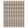 HARFINGTON 12pcs Cobalt Drill Bit, #15 0.18" HSS-CO Aircraft Twist Drill Bit with Straight Round Shank for Drilling Stainless Steel Cast Iron Tough Material