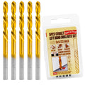 5PCS 5/32" M35 Cobalt Left Hand Drill Bits Set