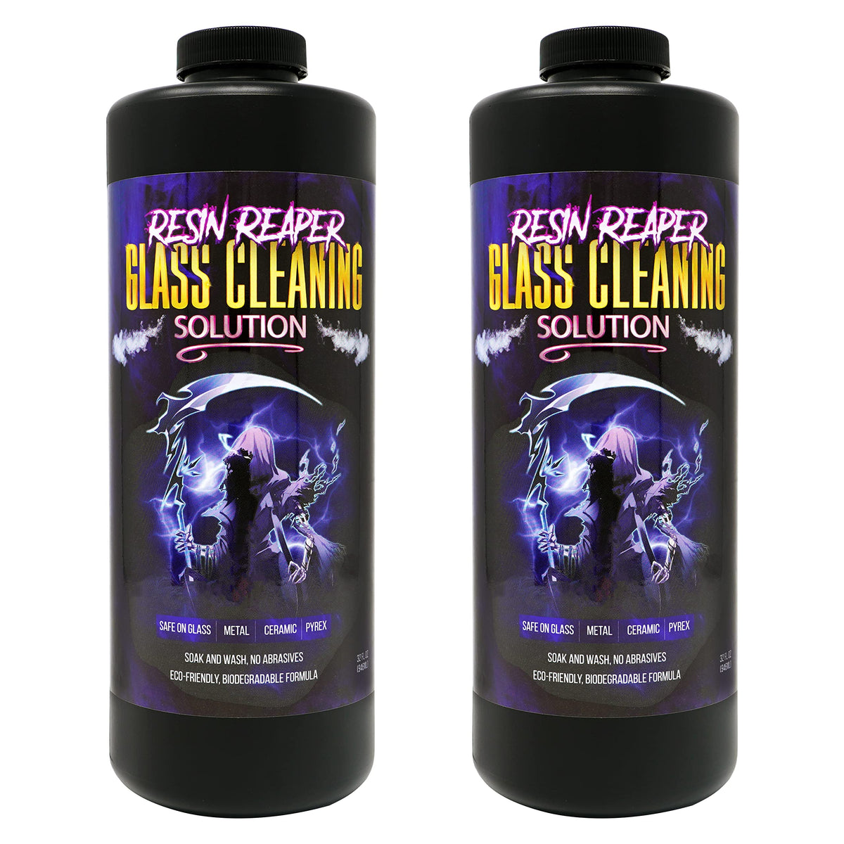 Resin Reaper Glass Cleaner 2-Pack 64 oz, Pipe Cleaner