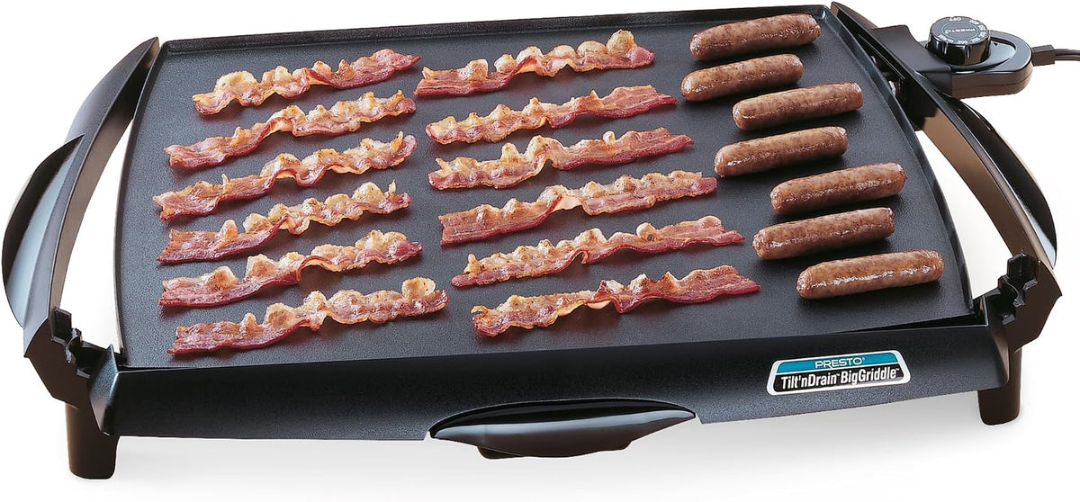 07046 Tilt 'n Drain Big Griddle Cool-Touch Electric Griddle