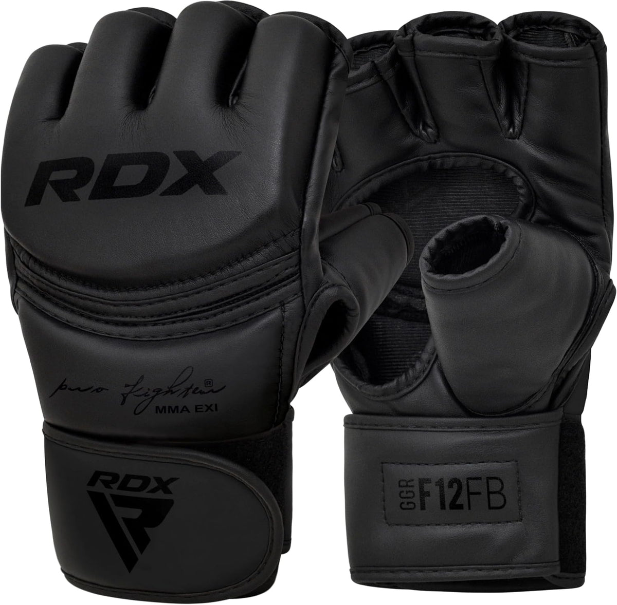 MMA Gloves Grappling Sparring, Maya Hide Leather, Boxing Gloves Men Women Muay Thai Martial Arts Training, Half