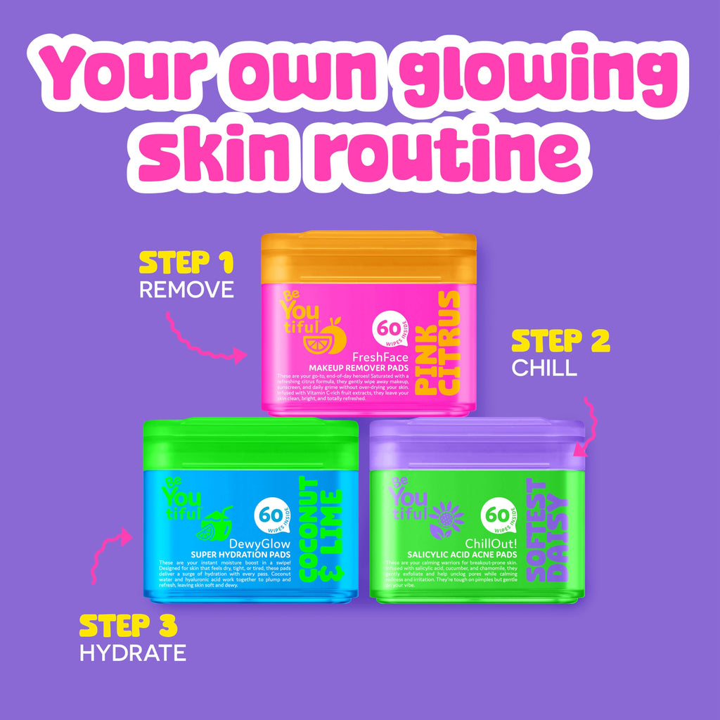 ChillOut Gentle Acne Cleansing Face Wipes with Salicylic Acid