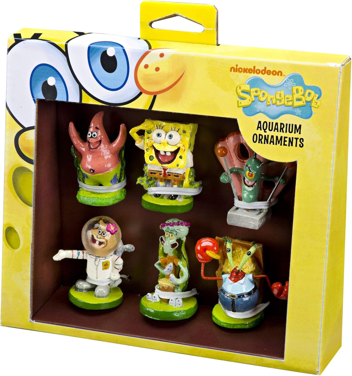 Officially Licensed Spongebob 6 Piece Mini Aquarium Ornament Set