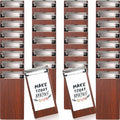 30 Pcs Mini Clipboard, Small Wooden Check Presenters for Restaurants