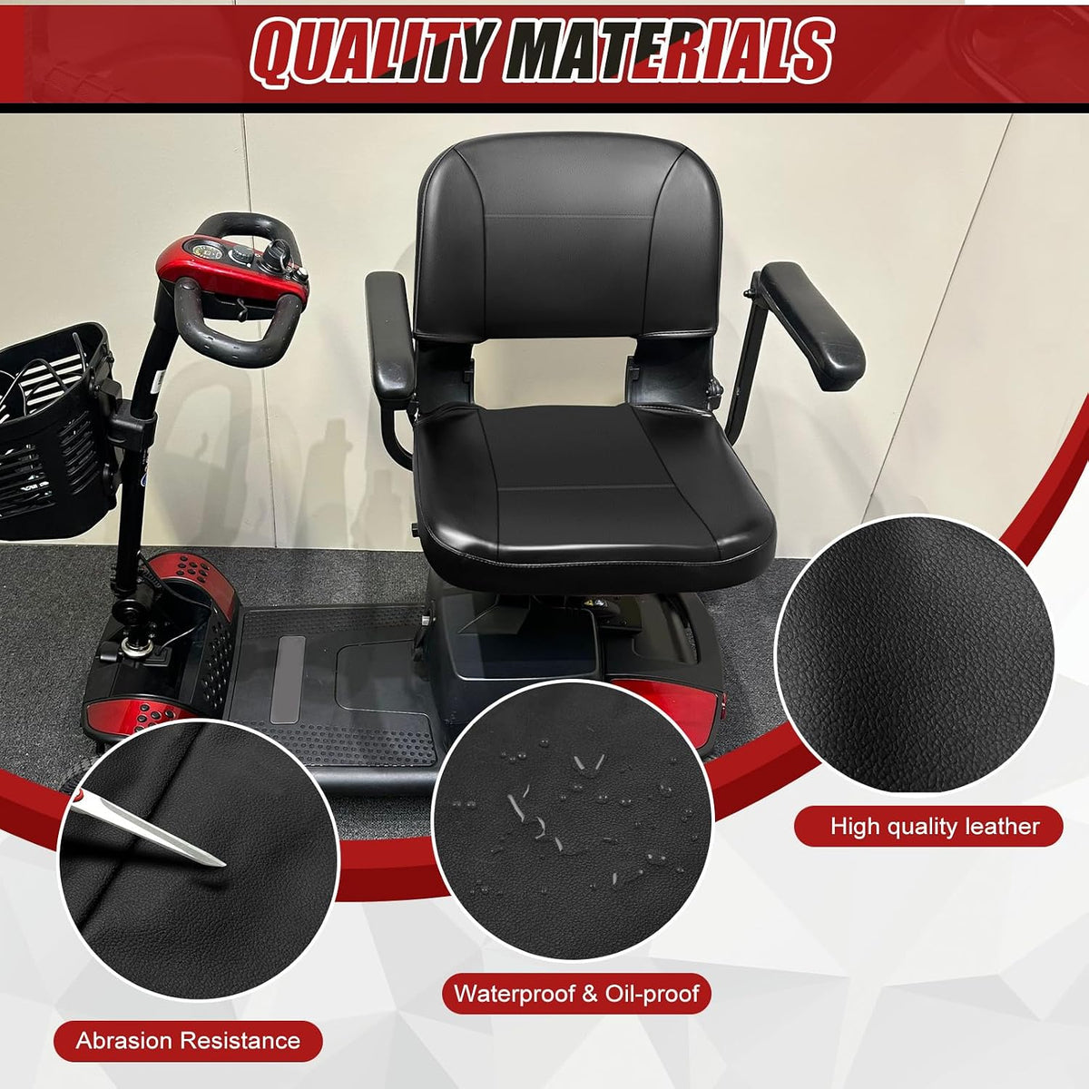 Mobility Scooter Seat Cover Replacement for Pride Go-Go Elite