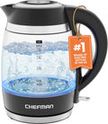 Electric Kettle, 1.8L 1500W, Hot Water Boiler, Removable Lid for Easy Cleaning, Auto Shut Off, Boil-Dry Protection