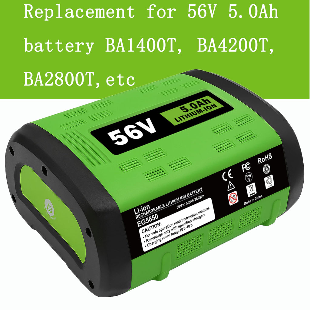for ego 56V Battery Replacement 5.0Ah – High Capacity Rechargeable Lithium Battery Compatible with ego 56Volt
