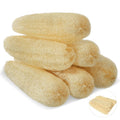 11.8" Natural Loofah Sponges 6-Pack, Organic Bath & Body Scrubber