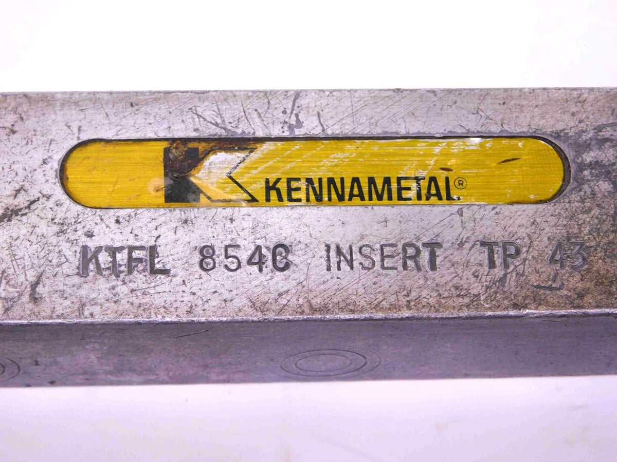 KENNAMETAL KTFL-854C Lathe Turning Tool Holder 1 X 1 1/4 Shank TP-43 Inserts - JJ2481CR5