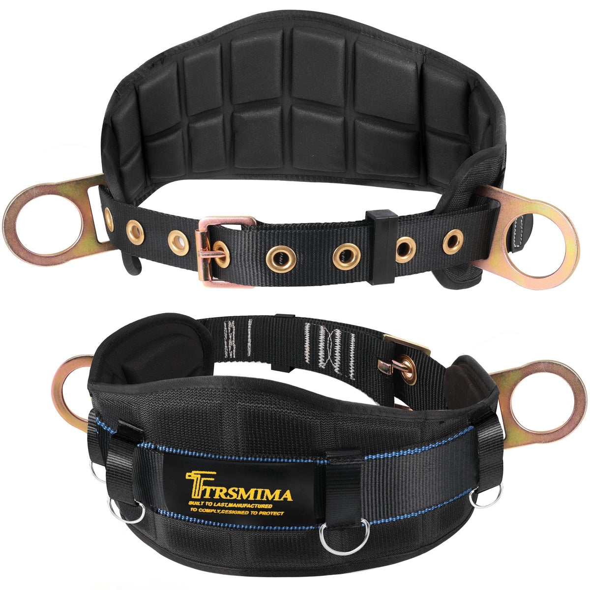 TRSMIMA Safety Harness Climbing Belt - Safety Belts for Work Ergonomic Pad