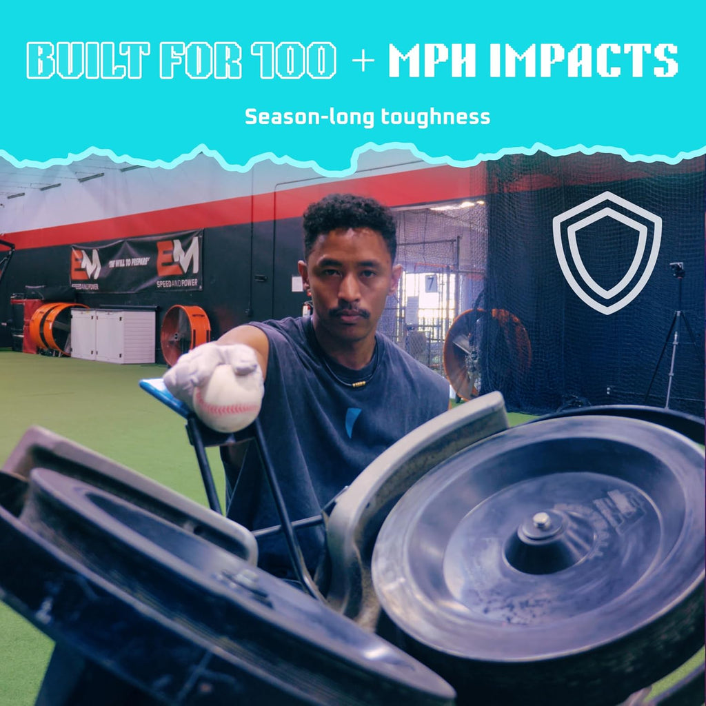 Foam Pitching Machine Attack Baseballs. Embedded Seams for Consistent Flight and Control of Pitch Location in The