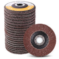 LotFancy Angle Grinder Sanding Disc for Metal & Wood, 4 1/2”, 20 Flap Discs