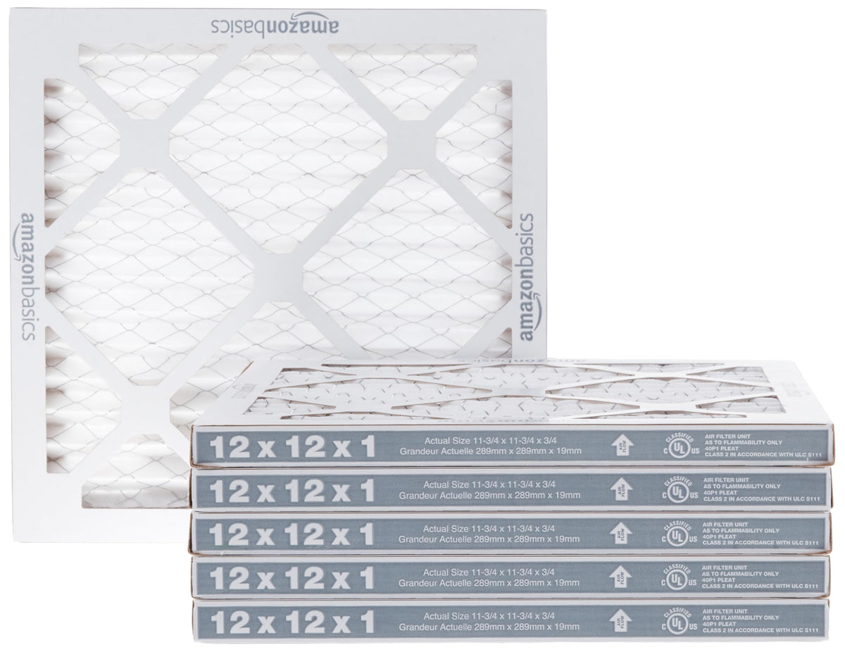 12x12x1 Air Filter 6-Pack, MERV 11 AC Furnace Filters, Dust, Pet, Allergen Control , Removes Pollen and Lint (Actual