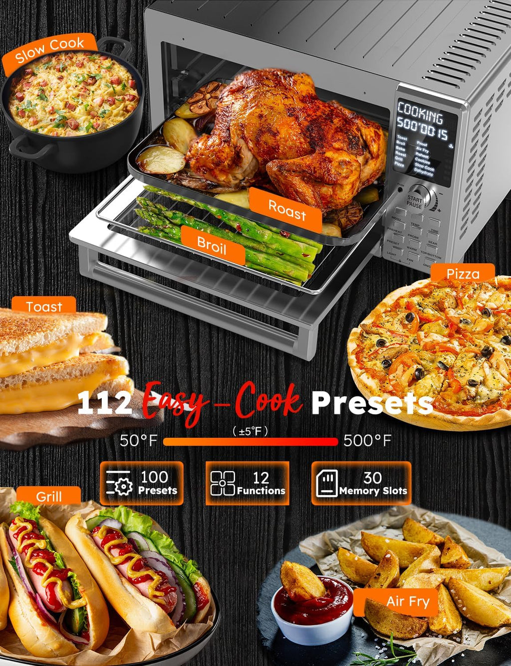 Bravo XL Pro Air Fryer Toaster Oven w/Grill Combo, 2026 New System | Ultra-Fast Convection, 35% Crispier, 2X More