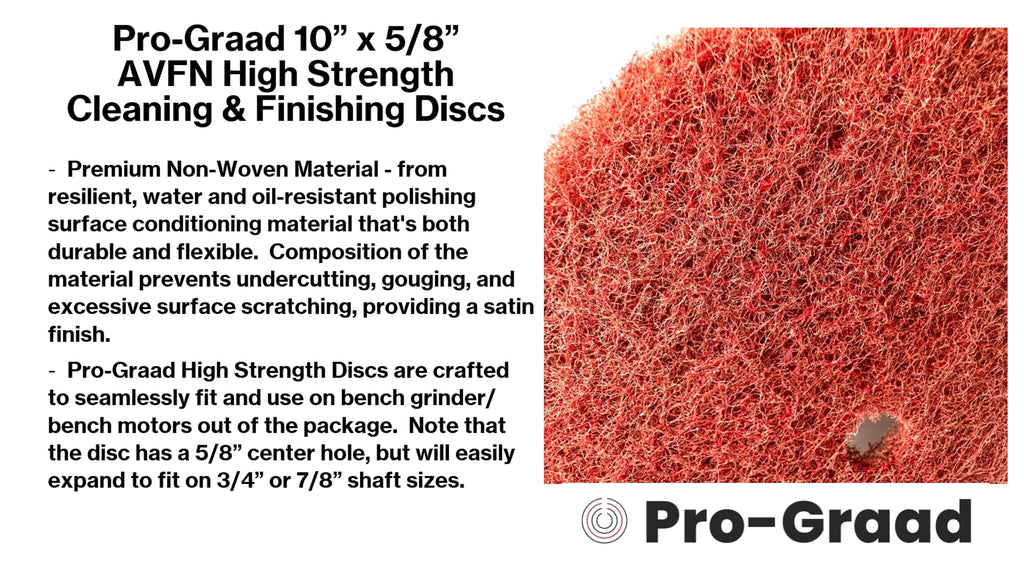 Pro-Graad High Strength Disc 10" x 5/8", AVFN Very Fine, 28074, 2 Pack